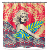 Wave Rider's Reflection Shower Curtain - Beyond T-shirts